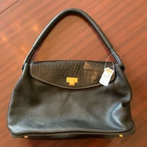NEW Black Leather Talbots Purse